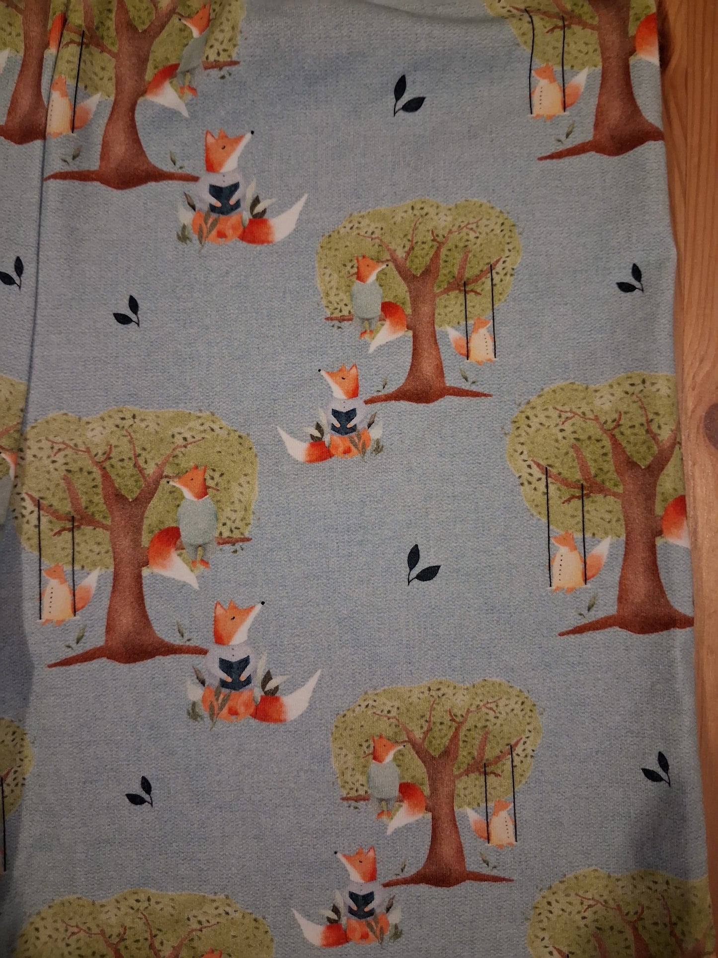 Handmade Foxes Playsuit With Feature Sleeves - Girls 5-6 years - Little Gingers Clothing