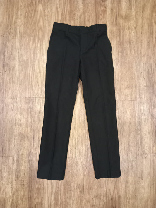 Black Extra Long Slim Leg School Trousers With Adjustable Waistband - Boys 6-7 years - M&S