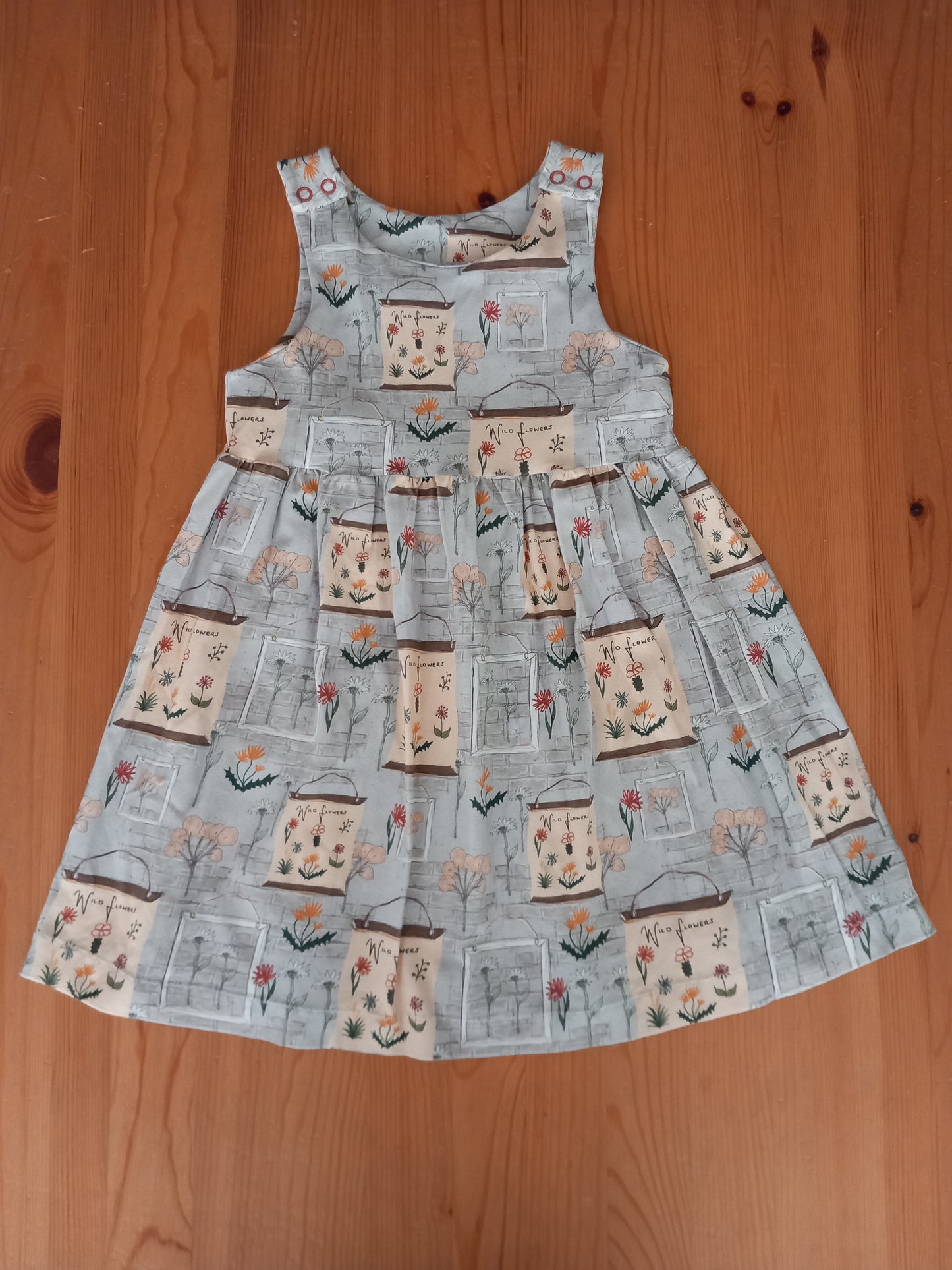 Handmade Wildflowers Dress - Girls 4-5 years - Lamb & Lion