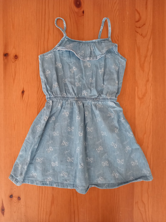Light Denim Minnie Mouse Dress - Girls Size 104cm - Pep&Co