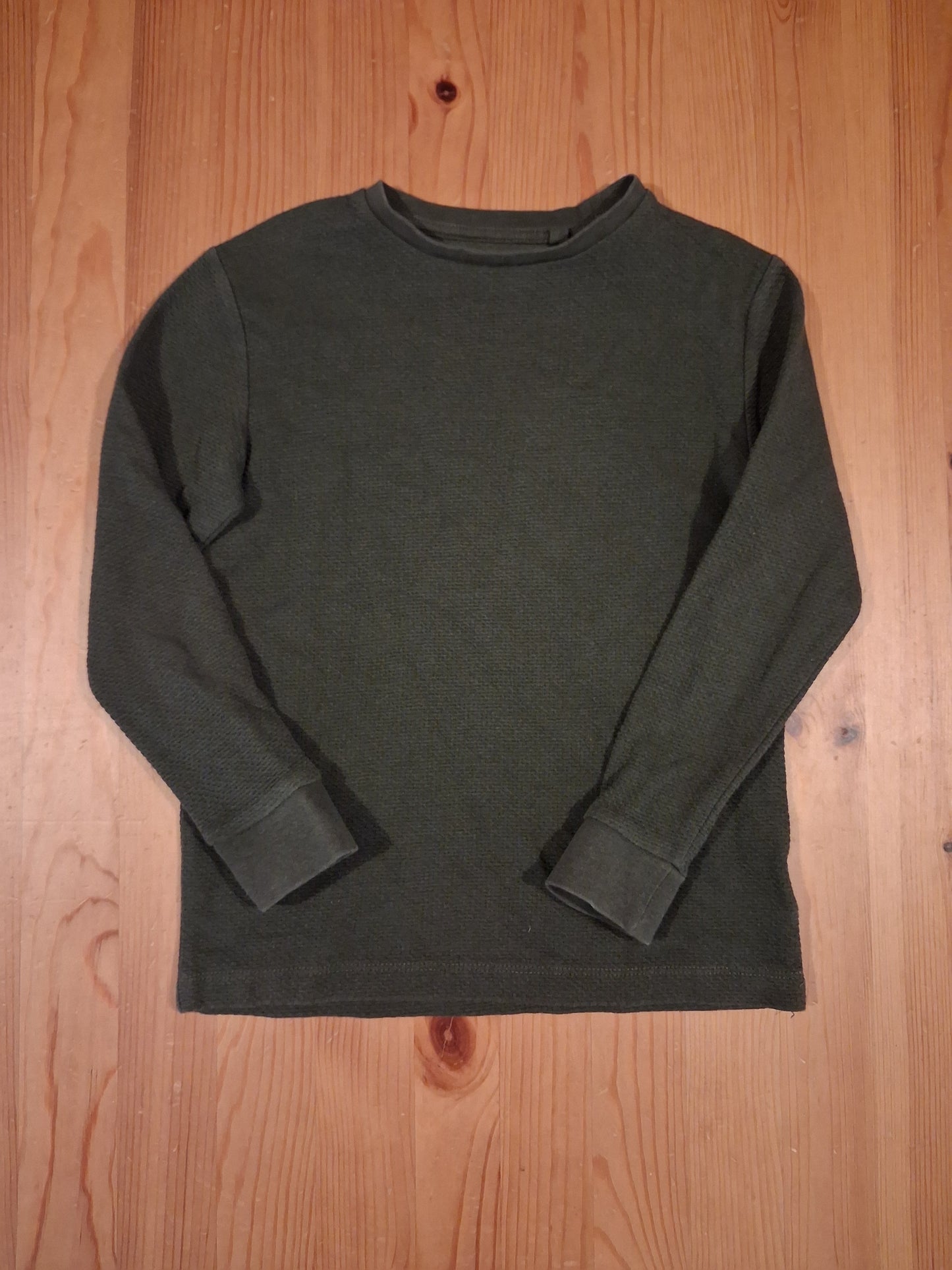 Khaki Green Textured Long Sleeve Top - Boys 6 years - Next