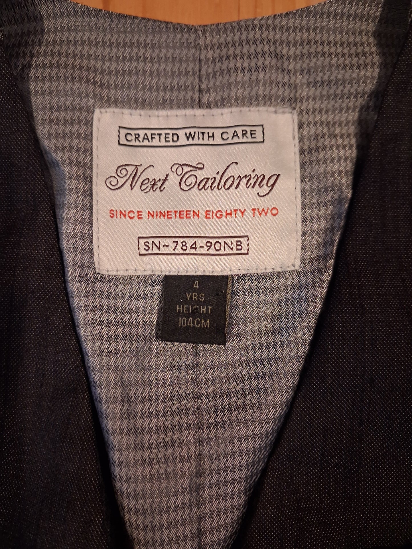 Charcoal Jacket & Waistcoat Set - Boys 4 years - Next Tailoring