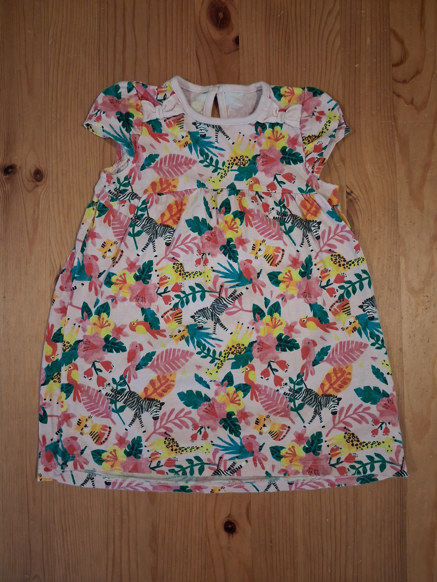 Colourful Animals & Plants Summer Dress - Girls 12-18 months - George