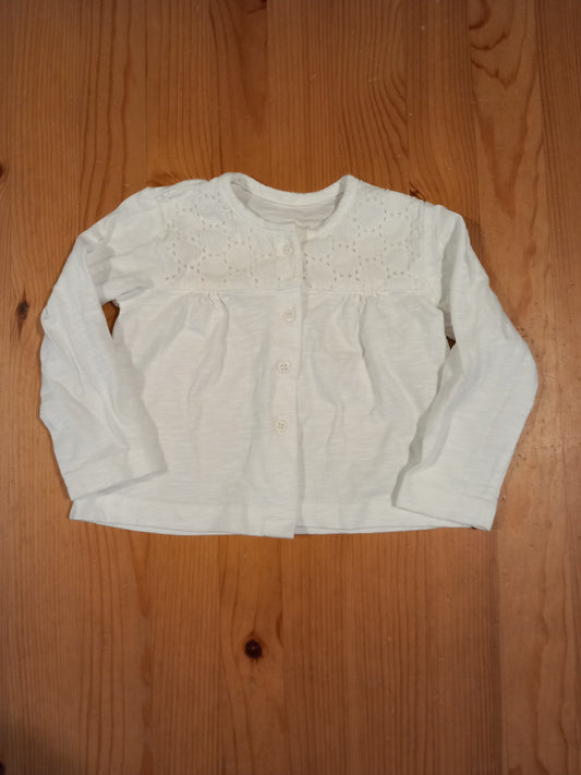 White Lightweight Cardigan - Girls 12-18 months - Mothercare