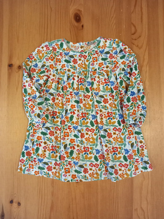 Long Sleeve Fine Corduroy Nature Dress - Girls 2-3 years - TU
