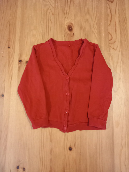 Red School Cardigan - Girls 4-5 years - George