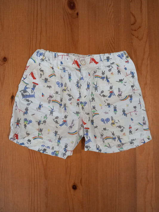 Sporty Animals Shorts With Adjustable Waistband - Girls 7-8 years - H&M