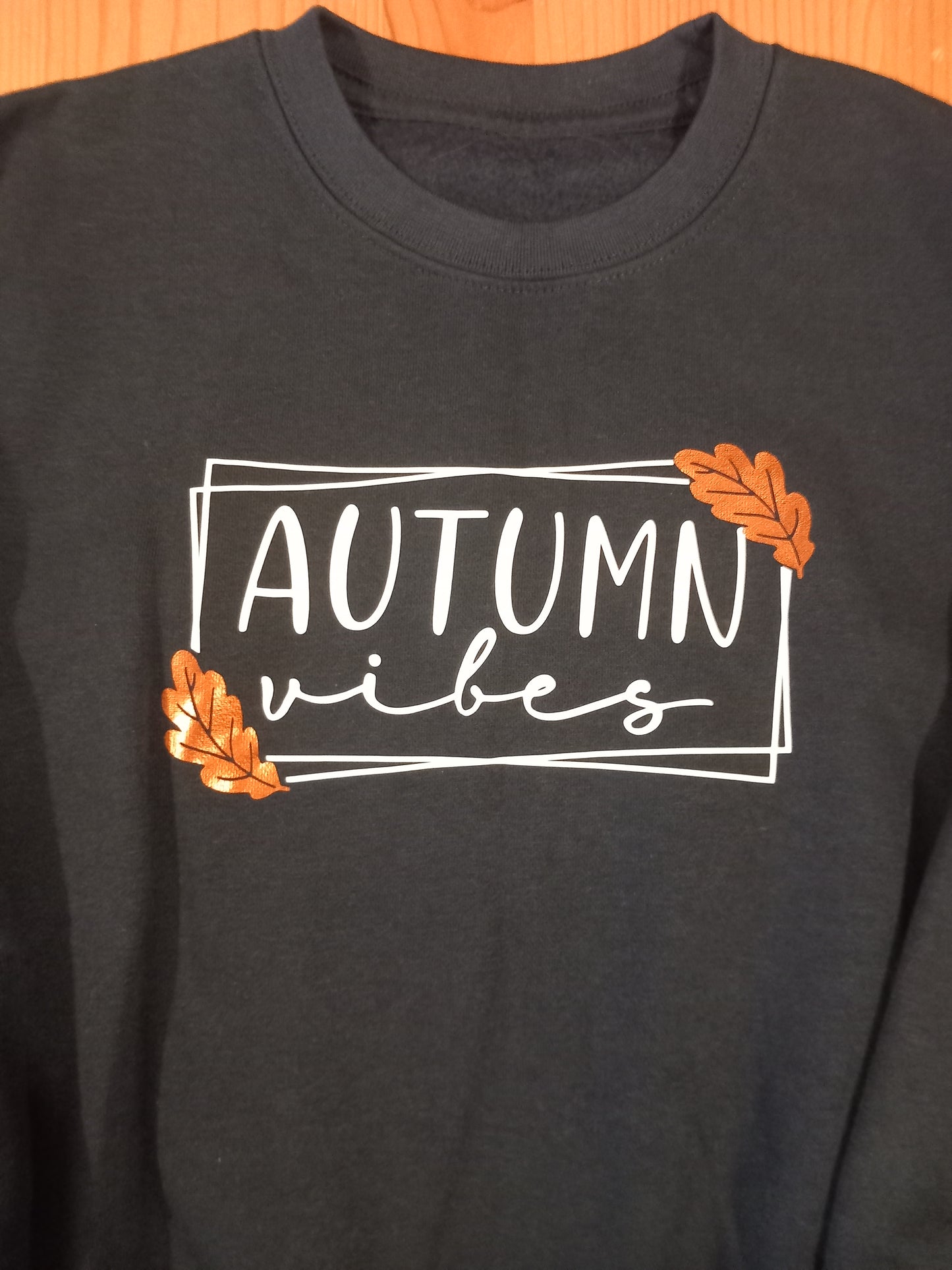 Navy 'Autumn Vibes' Sweatshirt - Unisex 5-6 years - Brand unknown