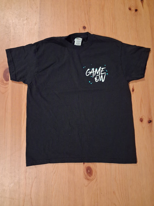 Black 'Game On' 'Player 1' T-Shirt - Unisex 7-8 years - Brand Unknown