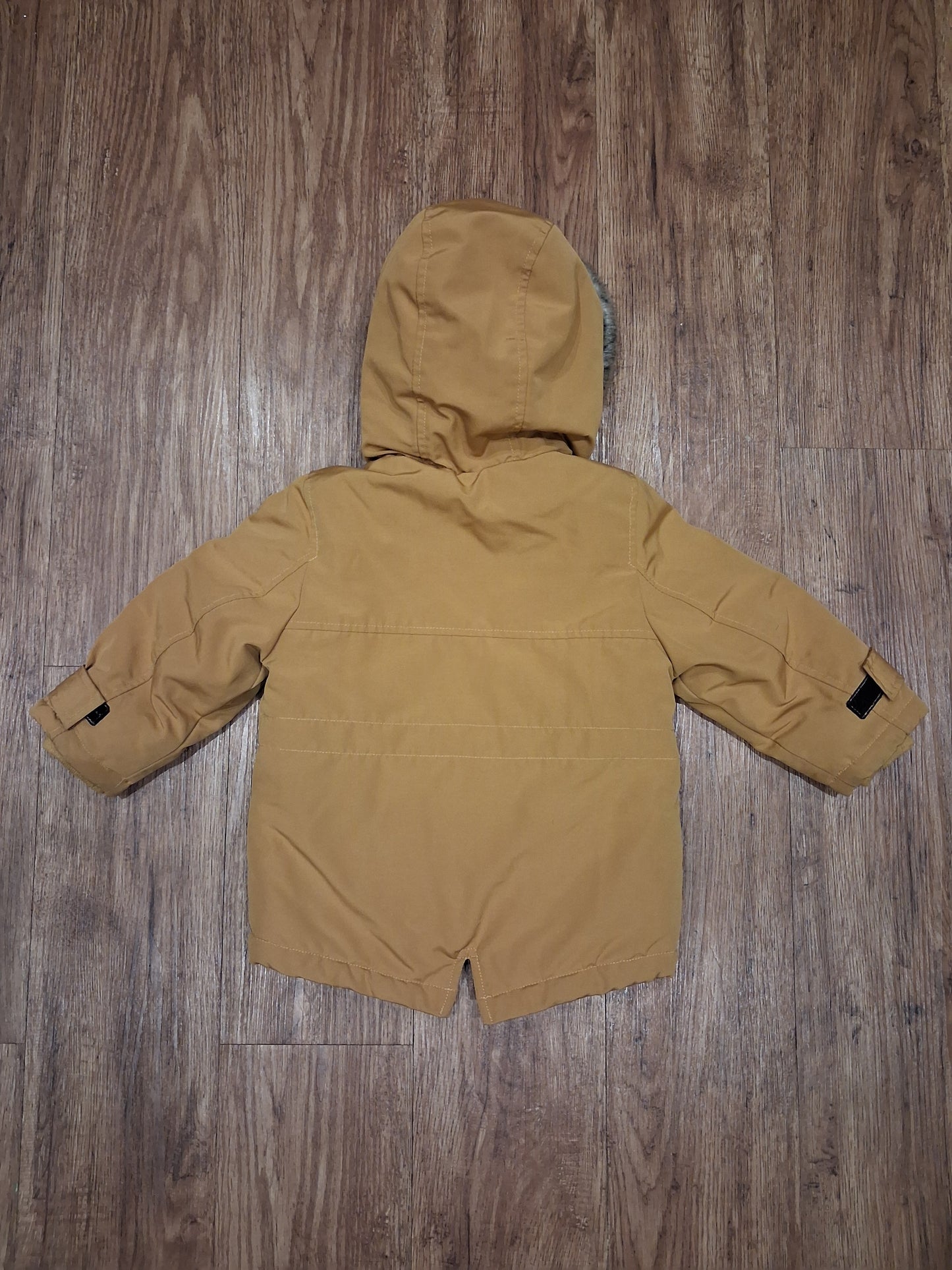 Mustard Coat With Furry Hood - Boys 12-18 months - George