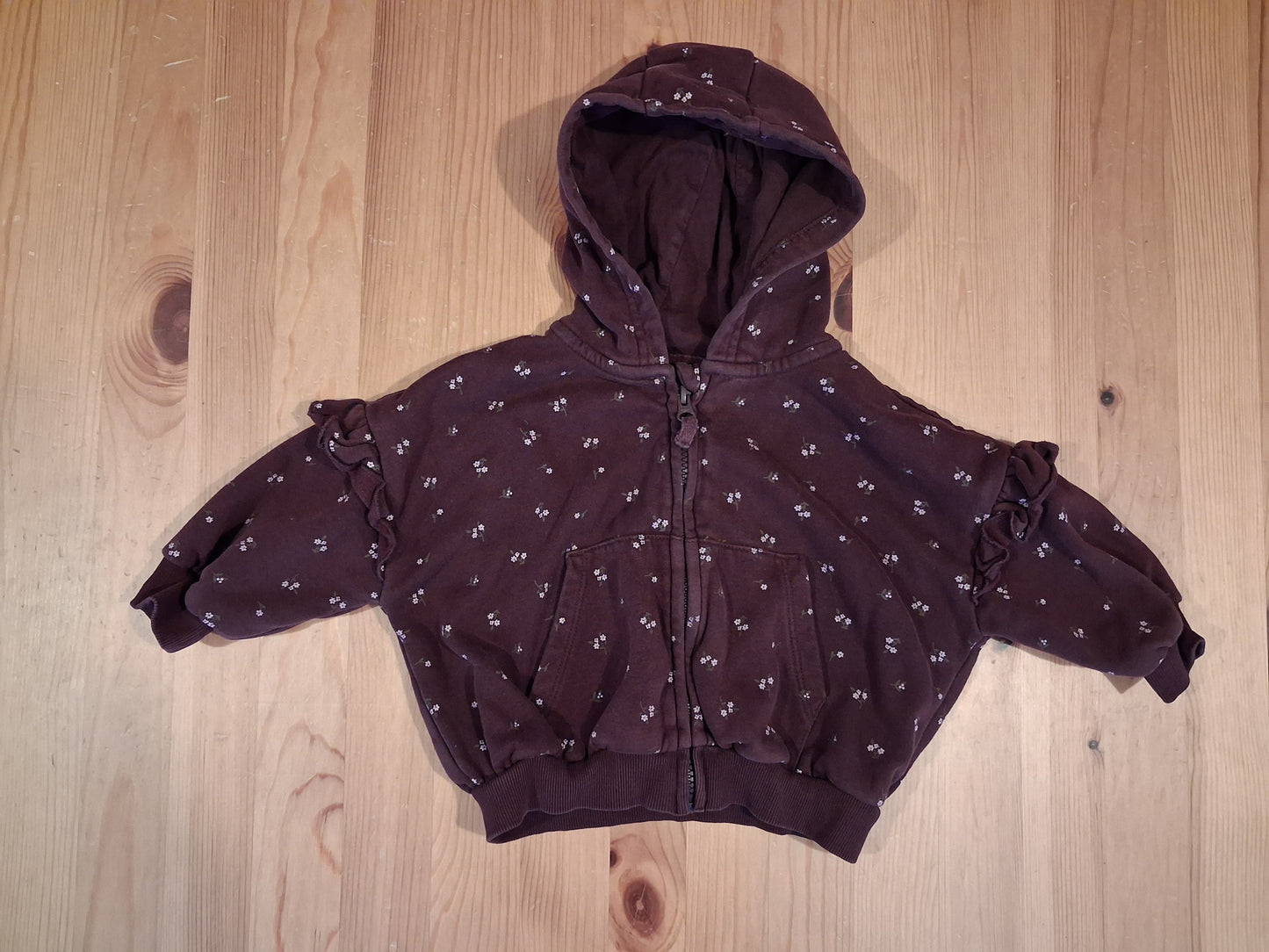 Purple Floral Joggers & Oversized Hoodie Set - Girls 12-18 months - George