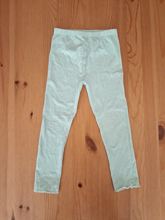 Light Green Leggings With Feature Hems - Girls 5-6 years - TU