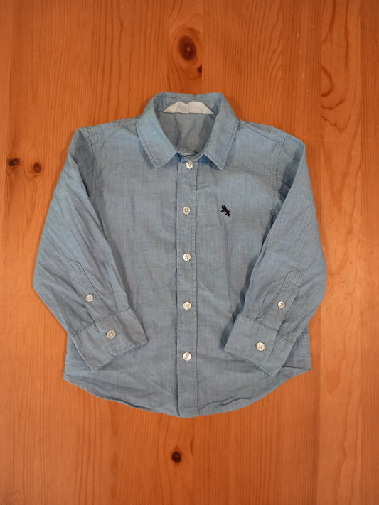 Blue Long Sleeve Shirt - Boys 2-3 years - H&M