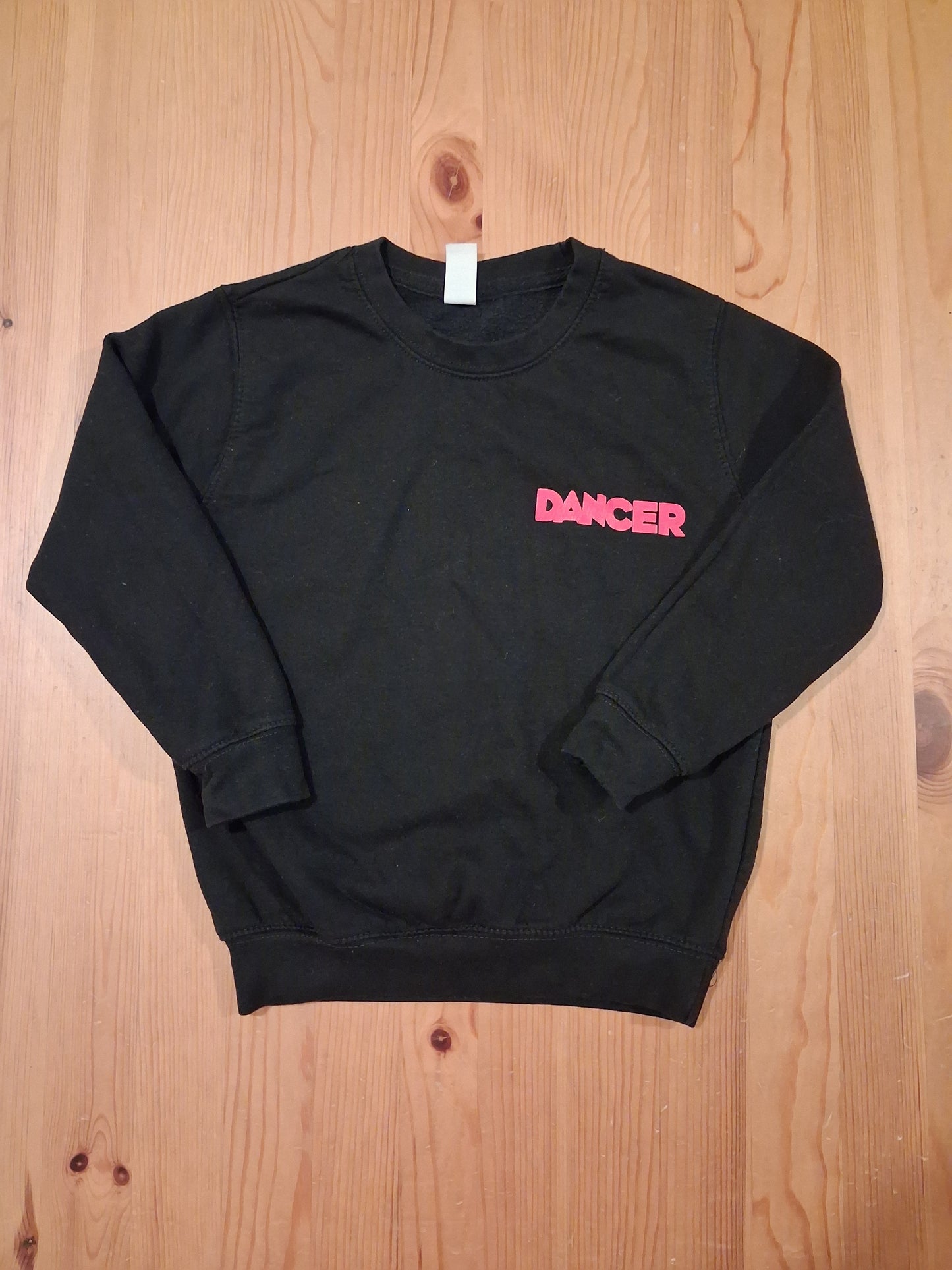 Black 'Dancer' Sweatshirt - Girls 7-8 years - Brand Unknown