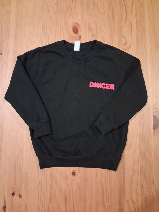 Black 'Dancer' Sweatshirt - Girls 7-8 years - Brand Unknown