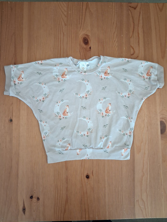 Handmade Foxes & Moons Top - Girls 4-5 years - With Love, Ellie