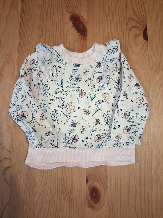 Lightweight Floral Sweatshirt - Girls 6-9 months - Laura Ashley Baby