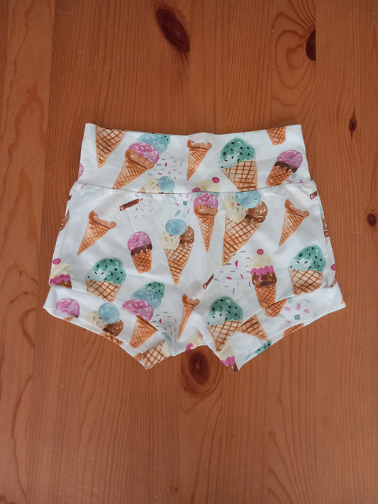 Handmade Ice Creams Shorts - Girls 4-5 years - Little J Clothing