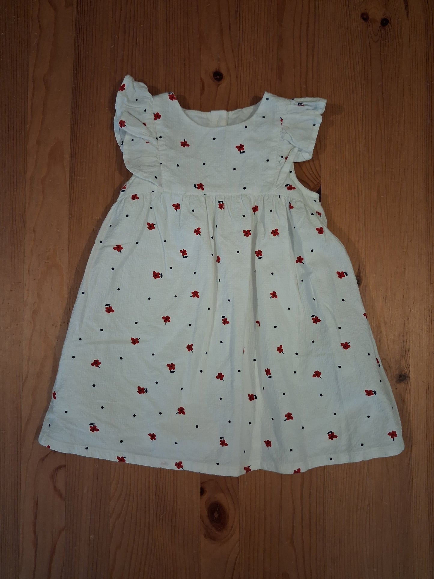 Lined Floral Dress - Girls 12-18 months - M&S