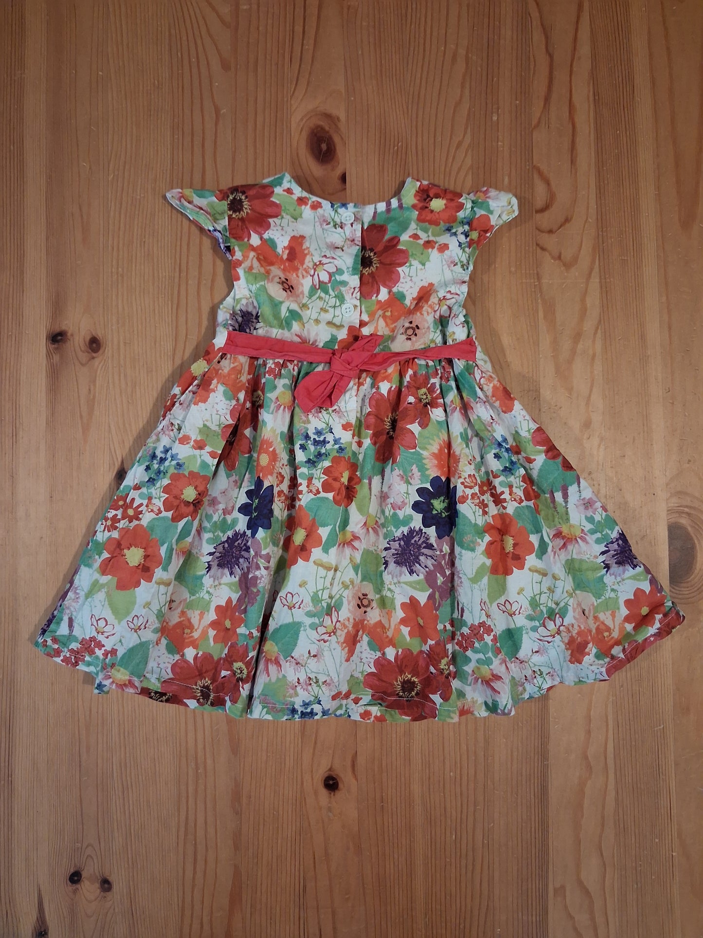 Floral Lined Occasionwear Dress - Girls 12-18 months - TU