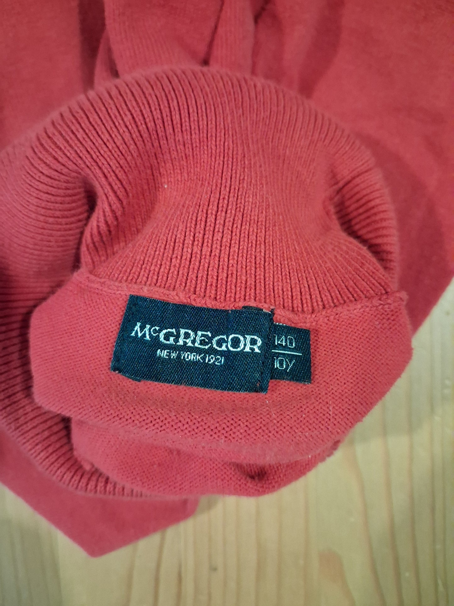 Red Glittery Rollneck Top - Girls 10 years - McGregor