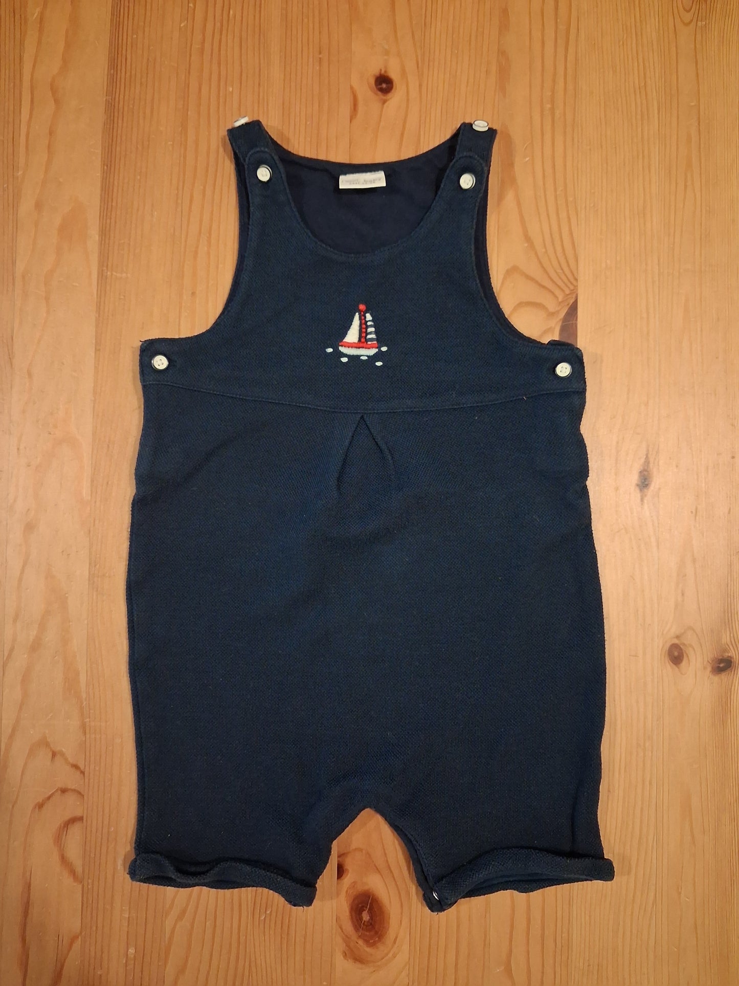 Navy Boat Short Dungarees - Boys 18-24 months - Next