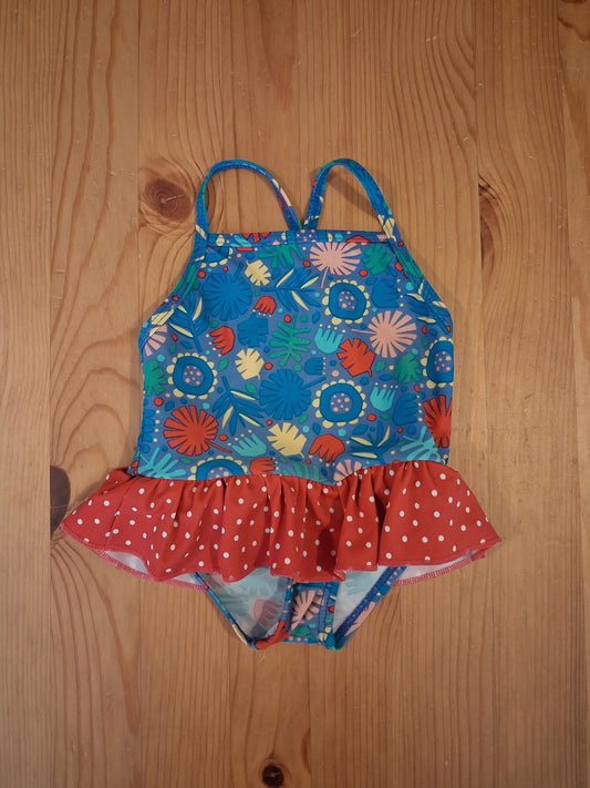 Floral Ruffle Swimming Costume - Girls 0-3 months - Frugi