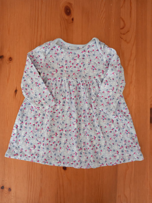 Long Sleeve Flowers & Strawberries Dress - Girls 12-18 months - George