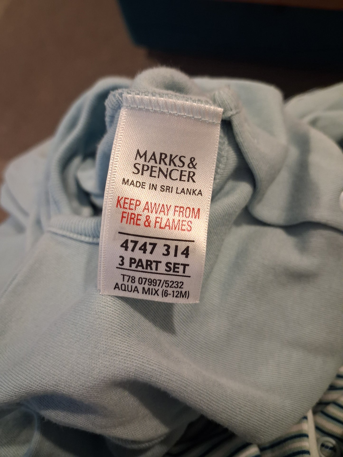 3 x Sleepsuits - Boys 6-12 months - M&S