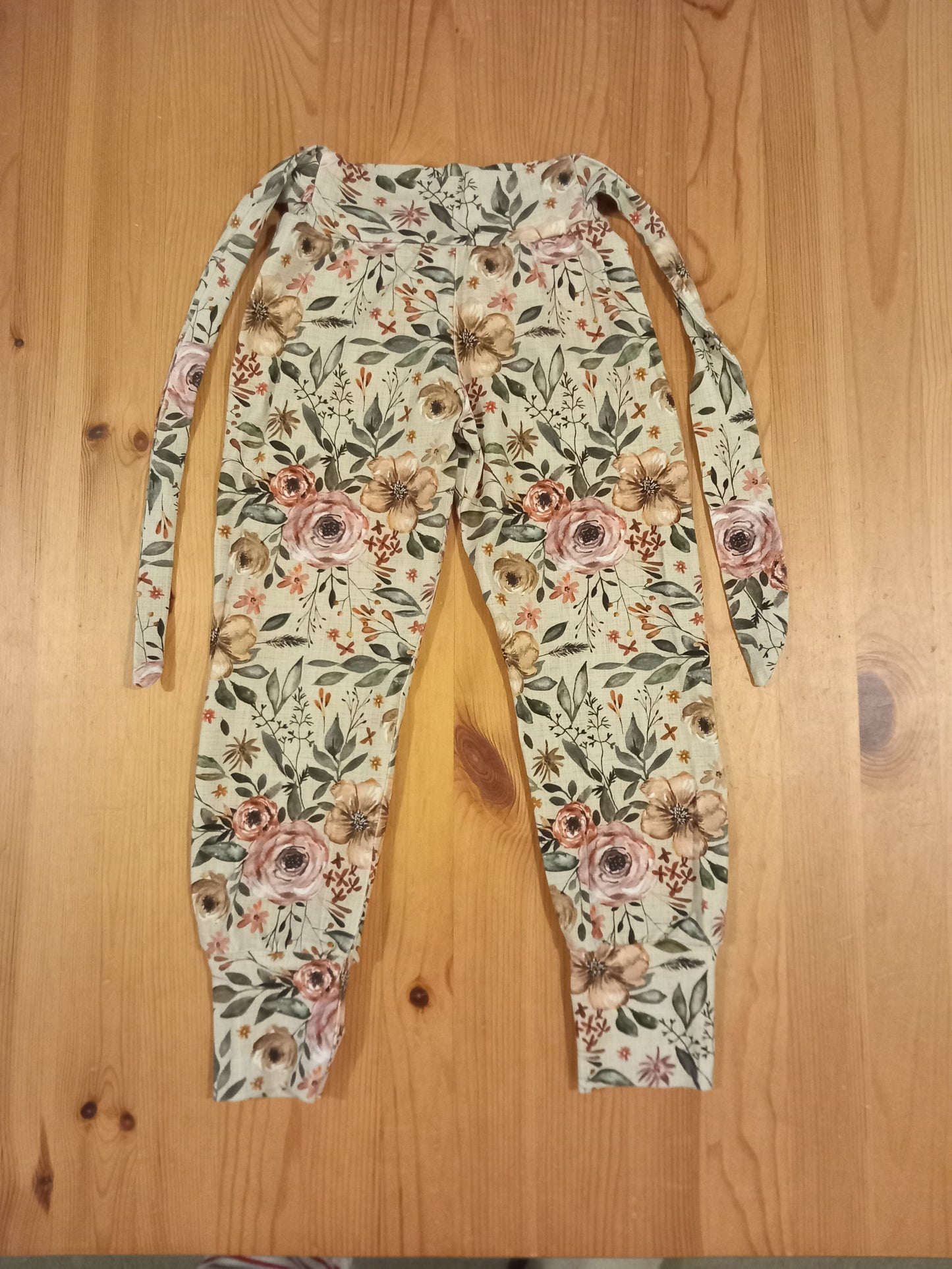 Handmade Floral Bow Front Stretch Trousers - Girls 5-6 years - Hainmade