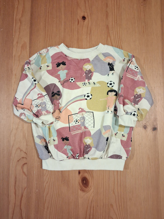 Colourful Football Sweatshirt - Girls 18-24 months - Next