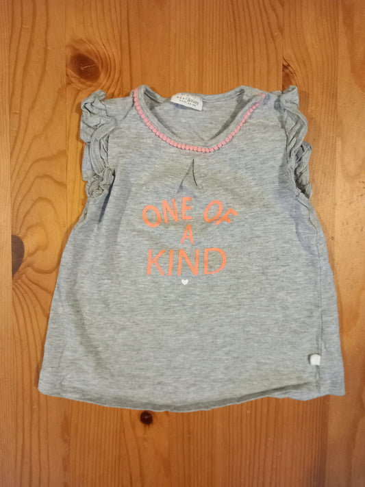 Grey 'One Of A Kind' T-Shirt - Girls 9-12 months - Next