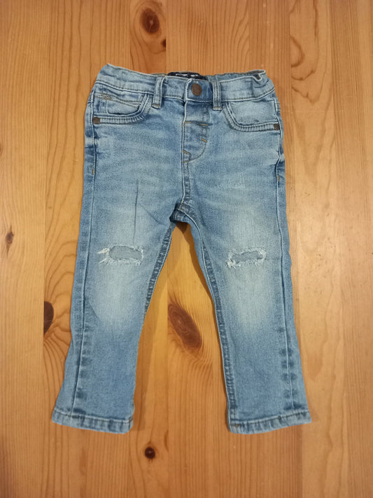 Light Blue Distressed Look Jeans - Boys 9-12 months - Next