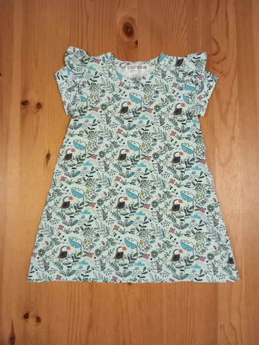 Handmade Birds & Plants Dress - Girls 2-3 years - Little Sum & Thing