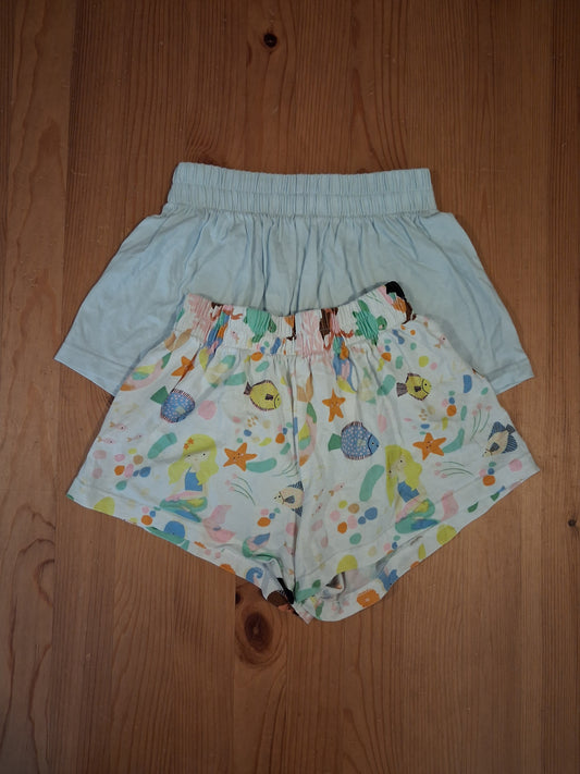 2 x Shorts With Elasticated Waistband - Girls 4-5 years - TU
