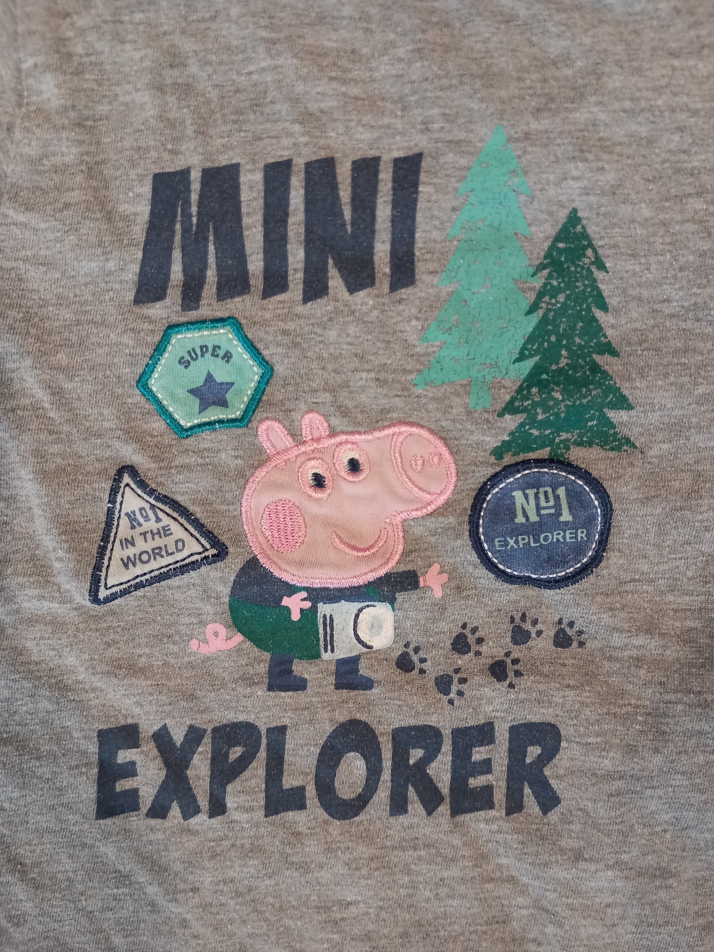 Peppa Pig 'Mini Explorer' T-Shirt - Boys 2-3 years - Home Bargains