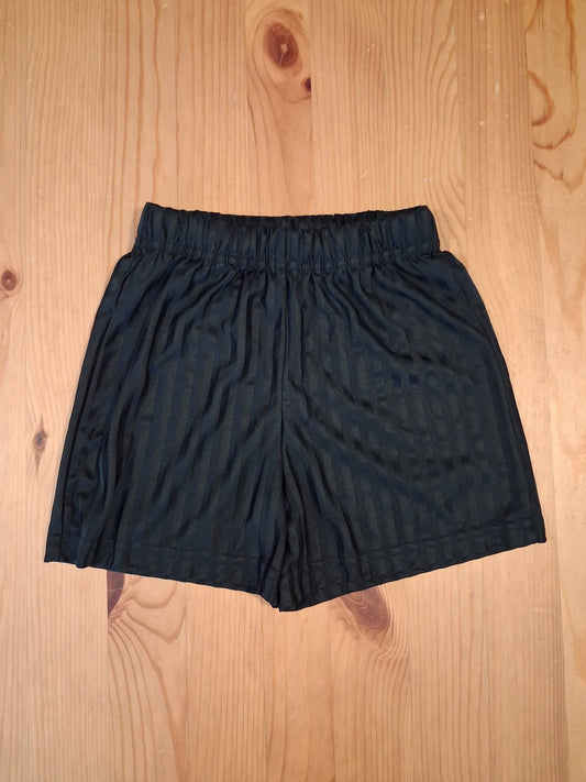 Black School PE Shorts With Adjustable Drawstring Elasticated Waistband - Unisex 4 years - Matalan
