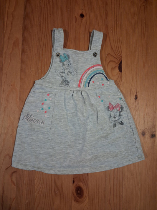 Grey Minnie Mouse Pinafore Dress - Girls 12-18 months - Disney at Tesco