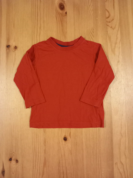 Red Long Sleeve Top - Unisex 18-24 months - M&S
