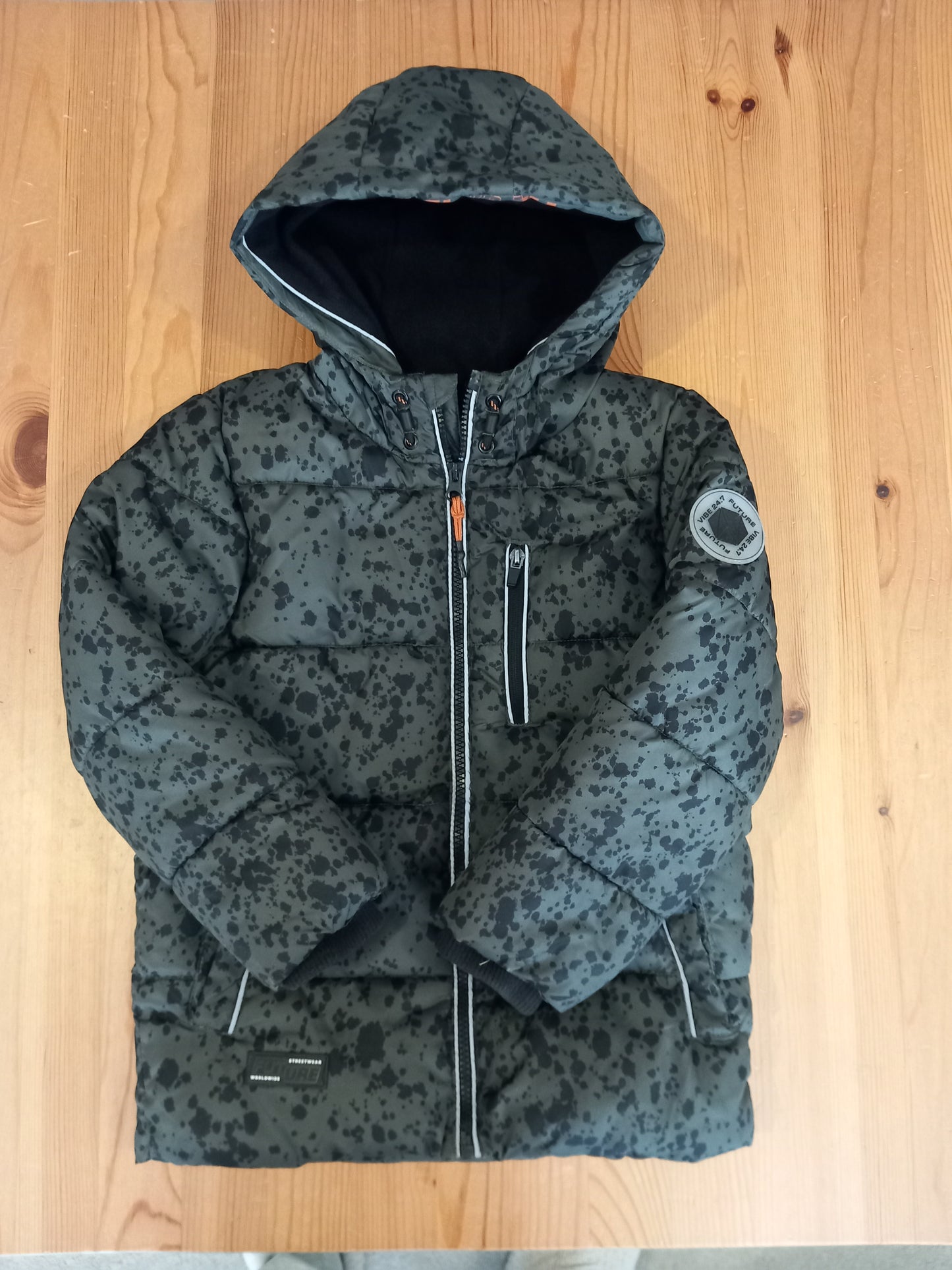 Splash Print Padded Coat - Boys 6-7 years - F&F