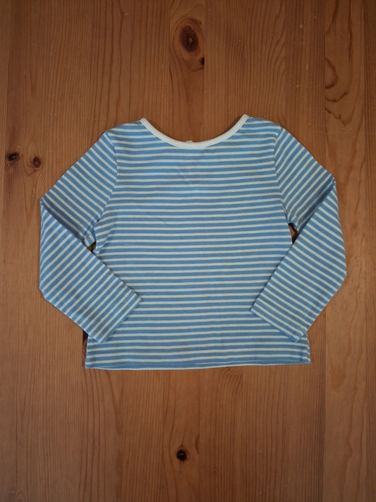 Blue Striped Long Sleeve Top - Girls 12-18 months - TU