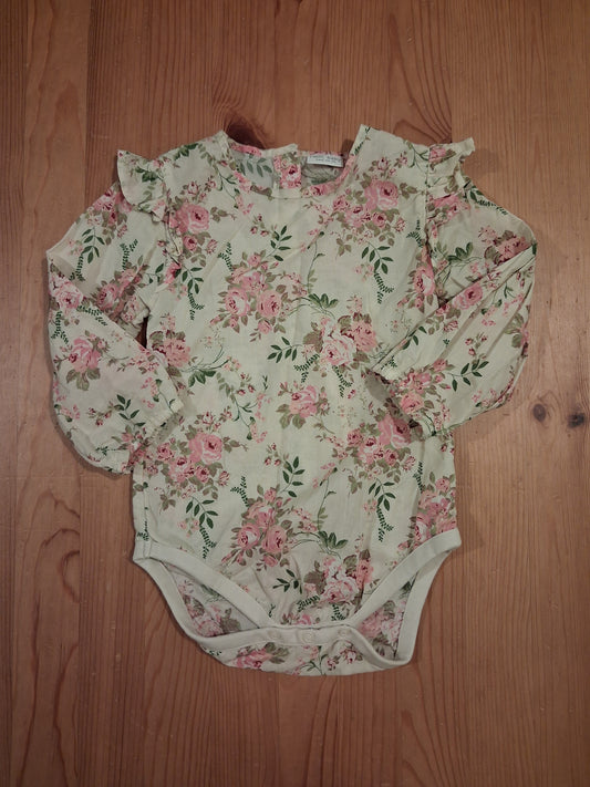 Lightweight Cotton Floral Long Sleeve Top Style Bodysuit - Girls 12-18 months - Next