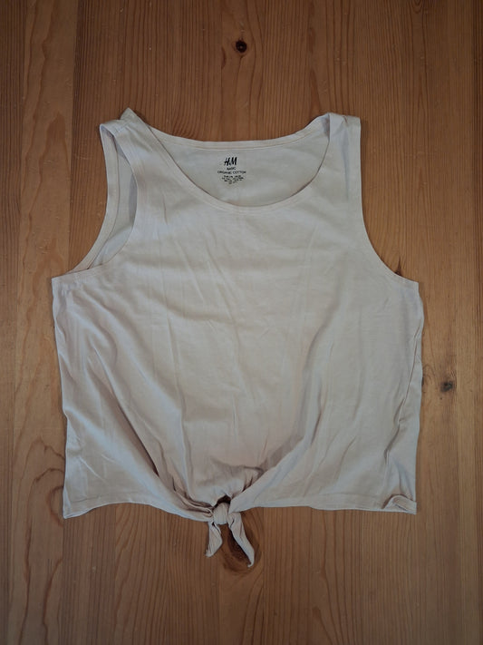 Light Pink Shorter Length/Cropped Sleeveless Top - Girls 14 years + - H&M
