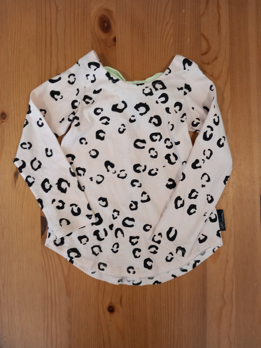 Handmade Animal Print Bow Back Top - Girls 3-4 years - KMT Apparel