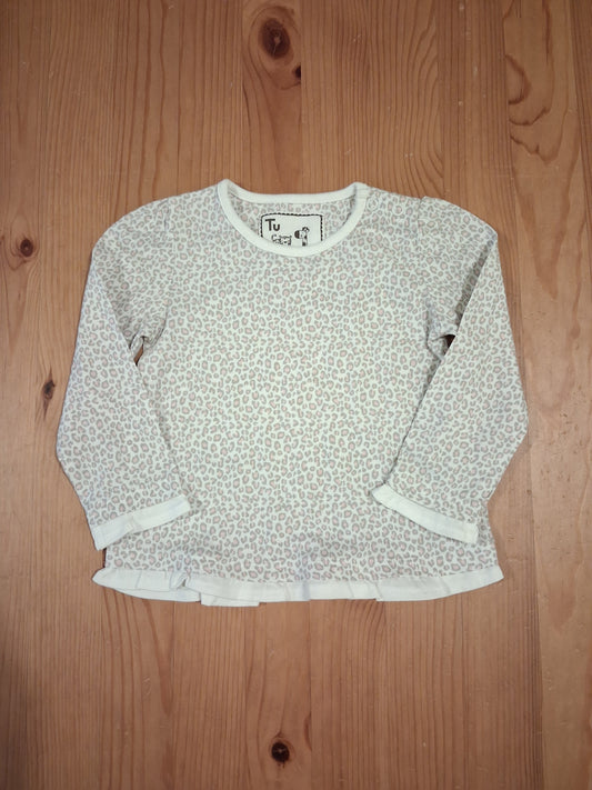 Animal Print Long Sleeve Top - Girls 6-9 months - TU