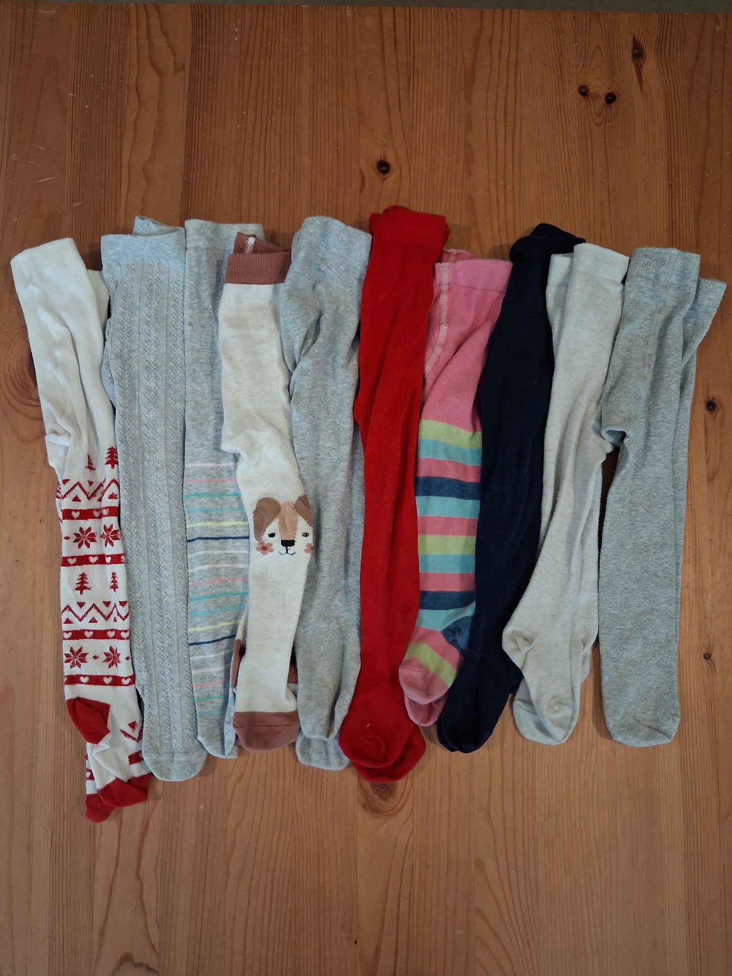 11 x Pairs Of Tights - Girls 12-18 months - Mixed Brands
