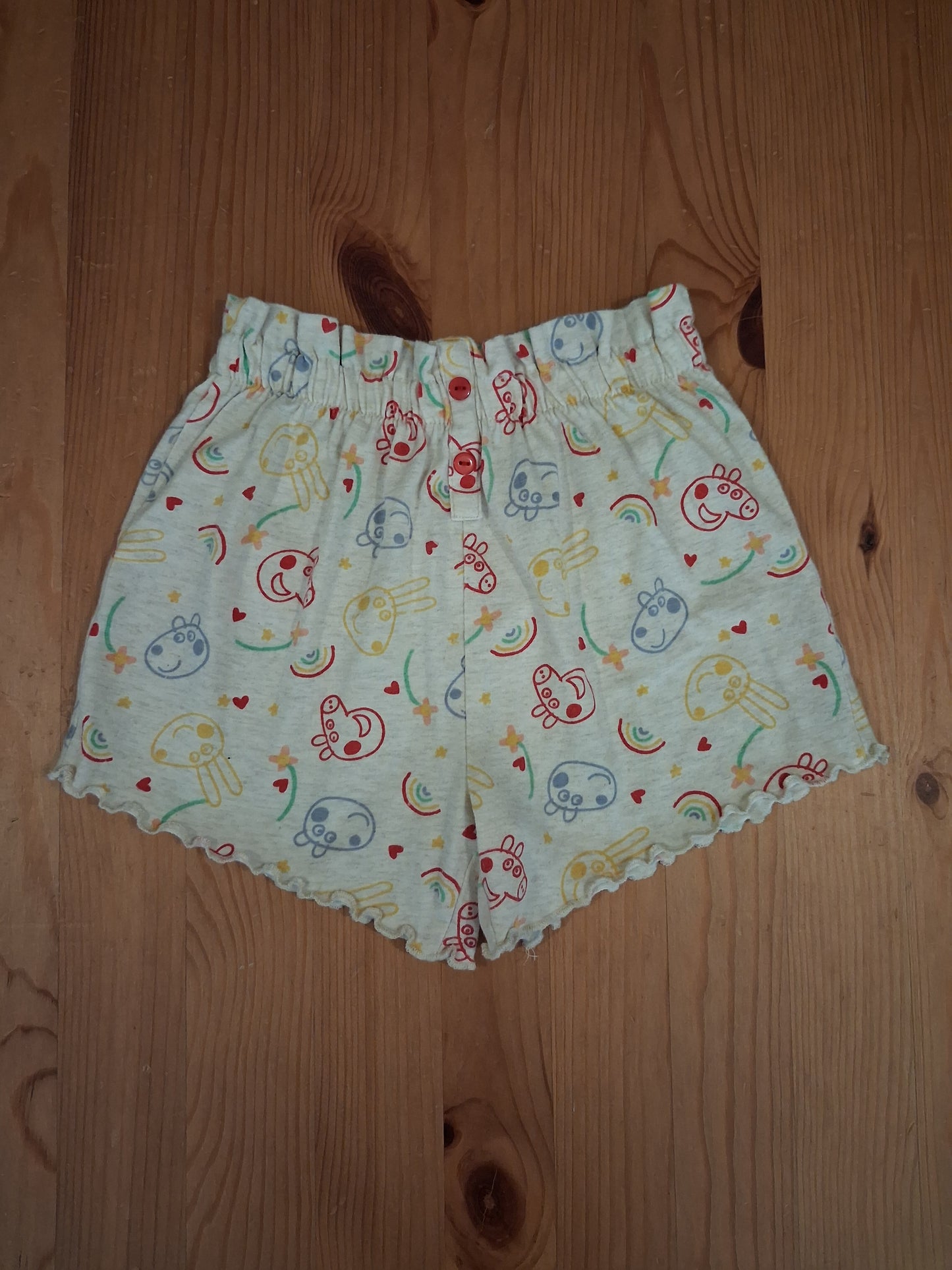 2 x Pairs Of Peppa Pig Shorts - Girls 2-3 years - George