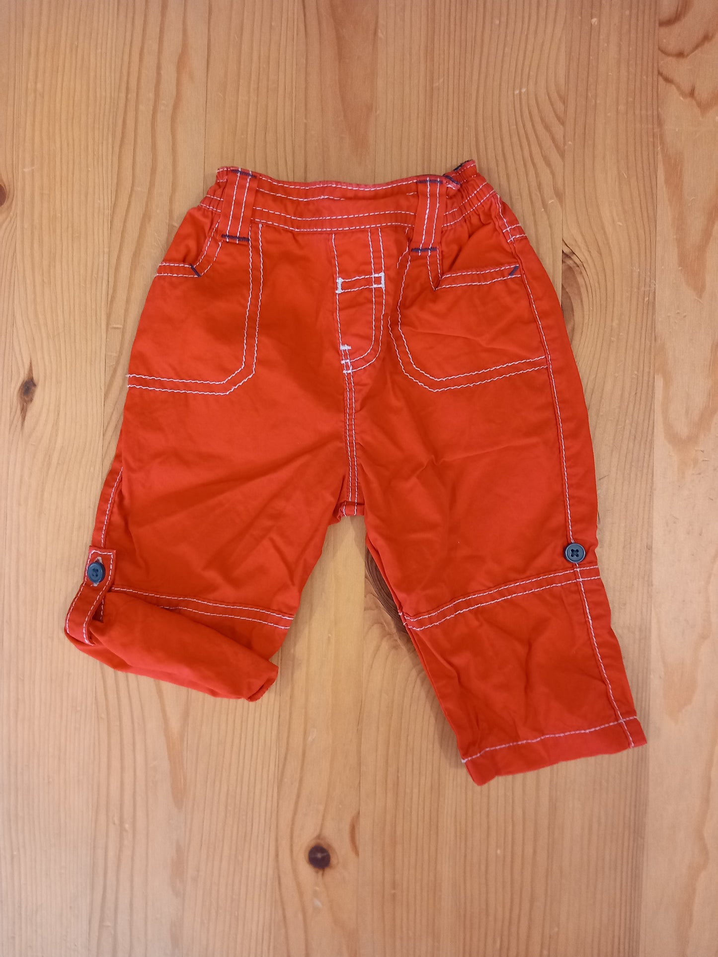 Red Trousers With Elasticated Waistband - Boys 3-6 months - TU