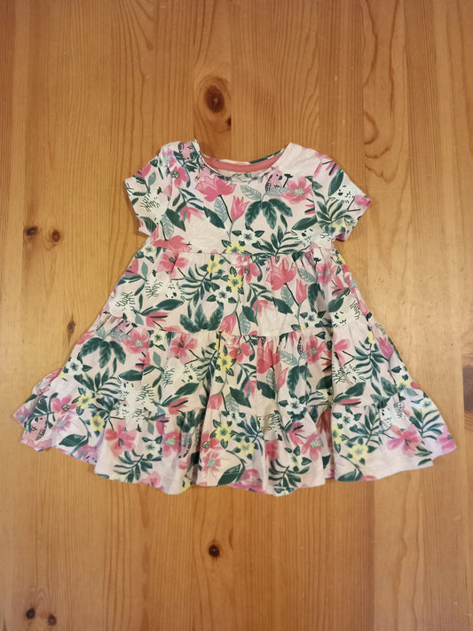 Light Pink Floral Dress - Girls 12-18 months - F&F