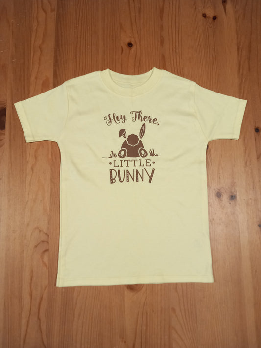 Yellow 'Hey There Little Bunny' T-Shirt - Girls 5-6 years - Brand Unknown